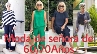 🔴MODA DE SEÑORA 2020ELEGANTE LOOKS PARA SEÑORA DE 6070Años [upl. by Doxia]