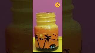 Acrylic Paint Bottle Art Ideas ❤️shorts ytshorts diy art viralvideo galacticcanvas painting [upl. by Nodnahs]