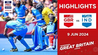 FIH Hockey Pro League 202324 Highlights  Great Britain vs India M  Match 2 [upl. by Charley962]