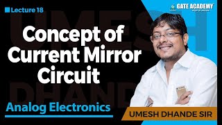 Concept of Current Mirror Circuit  Analog Electronics [upl. by Norrie131]