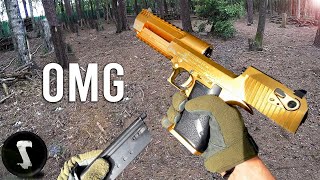 The Golden Overpowered Airsoft Desert Eagle you will NEED [upl. by Eentihw]