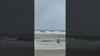 Cycle Fengal effect Swimming in seaSea Roufhness dangerous shortsfeed Be safe swimthrough [upl. by Akcire]