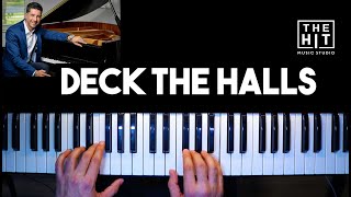 Piano Lessons for beginners  Deck the Halls  Easy piano tutorial Free Sheet Music [upl. by Badr]