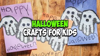 3 Spooktacular Handprint Crafts for KIDS to Make this Halloween [upl. by Lalib]