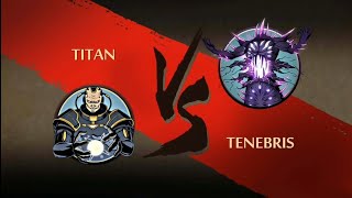 TENEBRIS VS TITAN Shadow fght 2 [upl. by Trainer]