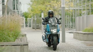 2018 BMW Motorrad C400X motorscooter riding scenes  Nieuwsmotornl [upl. by Pedaias]