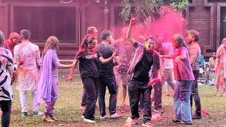 SALKO PATA TAPARI HUNE NEPALI SONG DANCE  HOLI IN BANGLADESH  NEPALI IN DHAKA BANGLADESH [upl. by Pfeffer]