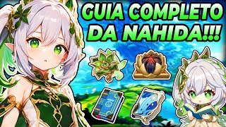 GUIA COMPLETO DA NAHIDA  Habilidades Builds Funções e Times [upl. by Eerised496]