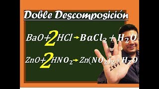 Reacciones de DOBLE DESCOMPOSICIÓN  Balanceo de Ecuaciones  Caso 4 [upl. by Nylarej]