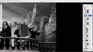 Matte Painting for Cruxshadows quotquicksilverquot video [upl. by Ludovick707]