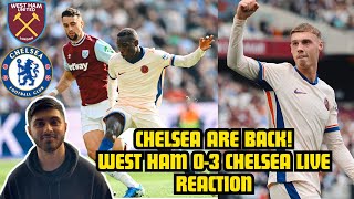 CHELSEA ARE BACK  WEST HAM 03 CHELSEA  NICHOLAS JACKSON amp COLE PALMER GOALS  SANCHO ASSIST [upl. by Schreiber]