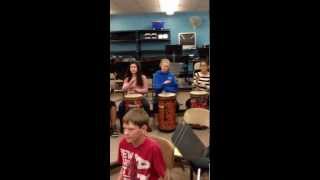 World Music Drumming Ensemble 1  Blue Mountain Middle School [upl. by Eislel]