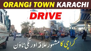 Karachi Nazimabad Town to Orangi Town Drive  Orangi Town Tour  Orangi Town Street View [upl. by Ellenyl919]