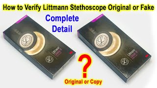 How to verify Littmann Stethoscope Original or Fake [upl. by Ule]