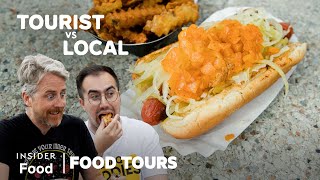 Finding The Best Hot Dog In New York  Food Tours  Insider Food [upl. by Sirdna]