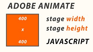 ADOBE ANIMATE CC  STAGE WIDTH AND HEIGHT WITH JAVASCRIPT [upl. by Jaal958]