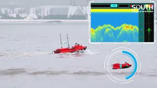 Hydrosurvey boat Aqua M20  Echosonder automatic boat  SOUTH Aqua M20 USV Boat for hydro Survey [upl. by Swisher]