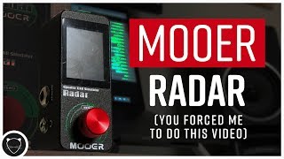 Mooer Radar  IR amp Power Amp Sim Pedal  Review [upl. by Htehpaj338]