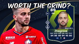 89 Edon Zhegrova Ligue 1 POTM SBC Player Analysis  EA FC 24 Ultimate Team [upl. by Gurolinick146]