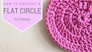 CROCHET How to crochet a flat circle  Bella Coco [upl. by Stoneman]