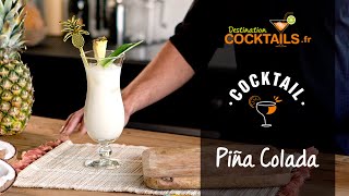 Cocktail rhum  Comme faire une Piña Colada [upl. by Joed]