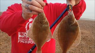 Fishing for plaice from the shore in Hastings Kent [upl. by Anastice459]