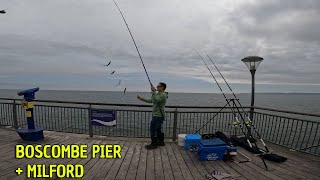 FISHING Boscombe Pier  Milford [upl. by Redliw]