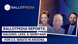 Arizona Senate Race HEATS UP as Gallego Lake and Quintana Battle for Votes in the 2024 Election [upl. by Heinrik]