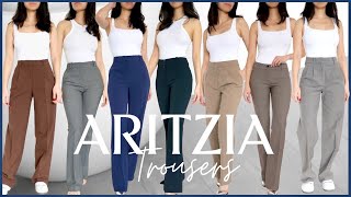 ARITZIA TROUSERS 20 PAIRS Watch before you buy  TRYON [upl. by Aitnis]