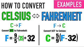 CONVERTING CELSIUS TO FAHRENHEIT amp VICE VERSA [upl. by Manvell263]