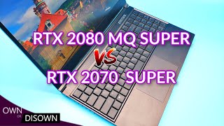 Which Is Faster RTX 2080 Super MaxQ vs RTX 2070 Super [upl. by Mariquilla]