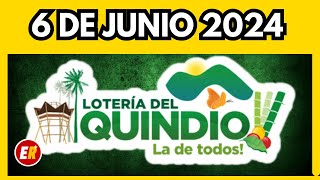 Resultado de la LOTERIA del QUINDIO del JUEVES 6 de junio de 2024 💫✅💰 ULTIMO SORTEO [upl. by Gannon]