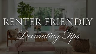 16 RENTER FRIENDLY Upgrades for 2024  Removable  DIY Design Tips [upl. by Snilloc]