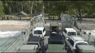 HMAS WEWAK conducts amphibious landing exercise in Solomon Islands [upl. by Yrffoeg]