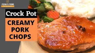 Crock Pot Pork Chop with Cream of Mushroom Soup So tender [upl. by Ethan]