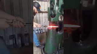 Forging A Chef Knife 🍲 🔪Blacksmith steel chef forge hammer damascus [upl. by Gellman]