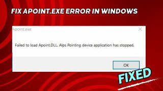 How To Fix Apointexe Error In Windows [upl. by Waller]