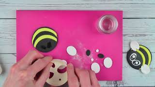 How to Make a Cute Bee using the FMM Mix N Match Face Cutter [upl. by Thorner12]