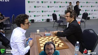 Magnus Carlsen never gives up  Carlsen vs Caruana  World Blitz 2022  Commentary by Sagar [upl. by Lokim]