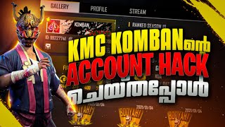 KMC KOMBANന്റെ FREEFIRE ACCOUNT HACK ചെയ്തപ്പോൾ  FREEFIRE MALAYALAM HipsterGaming [upl. by Ysnat]