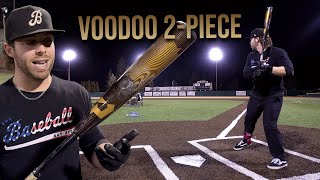 Hitting with the 2024 DeMarini Voodoo 2piece  BBCOR Baseball Bat Review [upl. by Leumel]