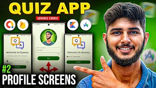 2 Profile Screens  Android Studio Tutorial in Hindi 2024 Advance Quiz App in Android Studio [upl. by Scoville]