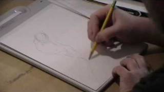 SR Bissette Drawing Demo 1 part 2 [upl. by Linoel]