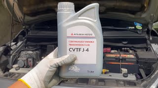 Mitsubishi Mirage CVT Fluid change  Transmission Fluid Replacement [upl. by Congdon580]