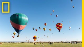 Colorful TimeLapse of Hot Air Balloons in New Mexico  Short Film Showcase [upl. by Searle]