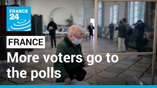 More voters arrive to cast ballots at polling stations in northwest Paris • FRANCE 24 English [upl. by Ferguson99]