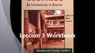 Destinso Lección 3 Workbook [upl. by Modnar]