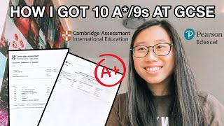 How to Get All 9sA at GCSE 2023  Edexcel and CIE What I Did To Get Top Marks In My Exams [upl. by Weylin166]