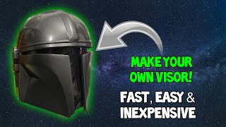 How to make visors for 3D printed helmets  mandolorian helmet visor  Star Wars face shield DIY [upl. by Keram709]