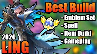 LING BEST BUILD 2024  TOP 1 GLOBAL LING BUILD  LING  MOBILE LEGENDS  MLBB [upl. by Namie]